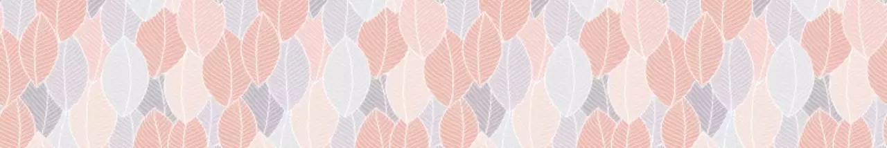 カラフルな色で繰り返される葉っぱの模様のイラストです。