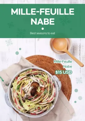 Green Rustic Food Promotion Poster