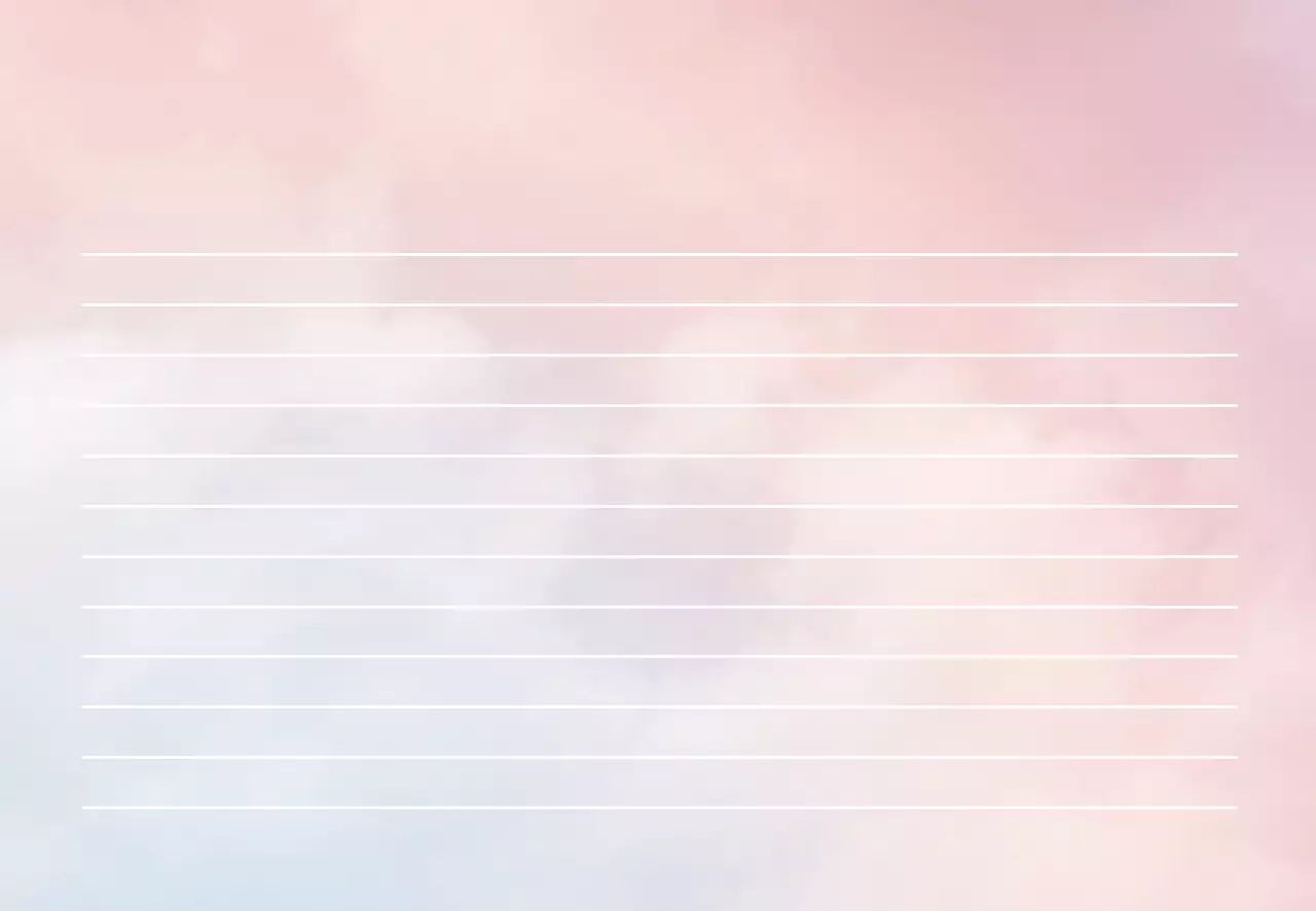 ホワイトピンクのシンプルな空と雲