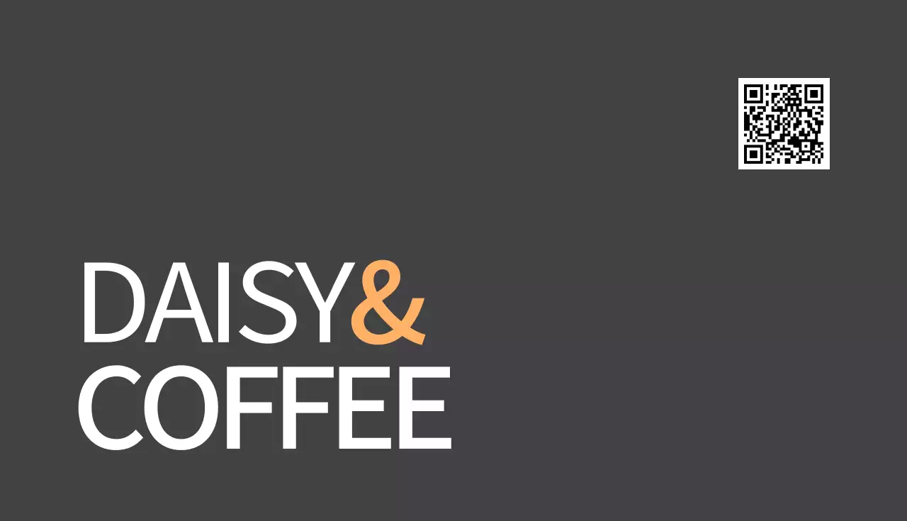 黒 シンプル カフェ シール 名刺