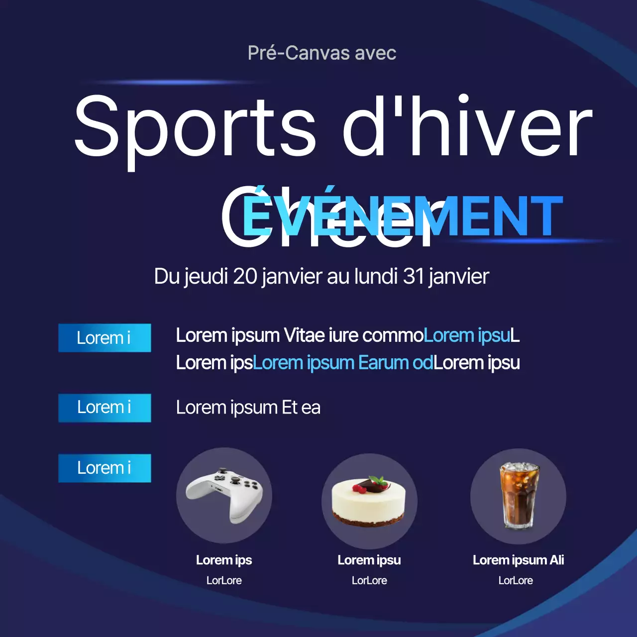 Événement d'encouragement aux sports d'hiver de Navy Neat