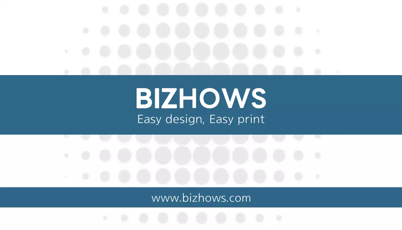 青 シンプル ビジネス 名刺