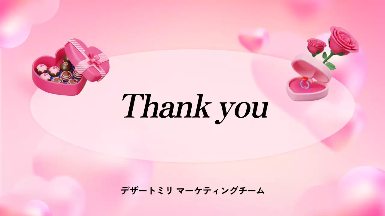 ピンク かわいい プロモーション 企画書 プレゼンテーション