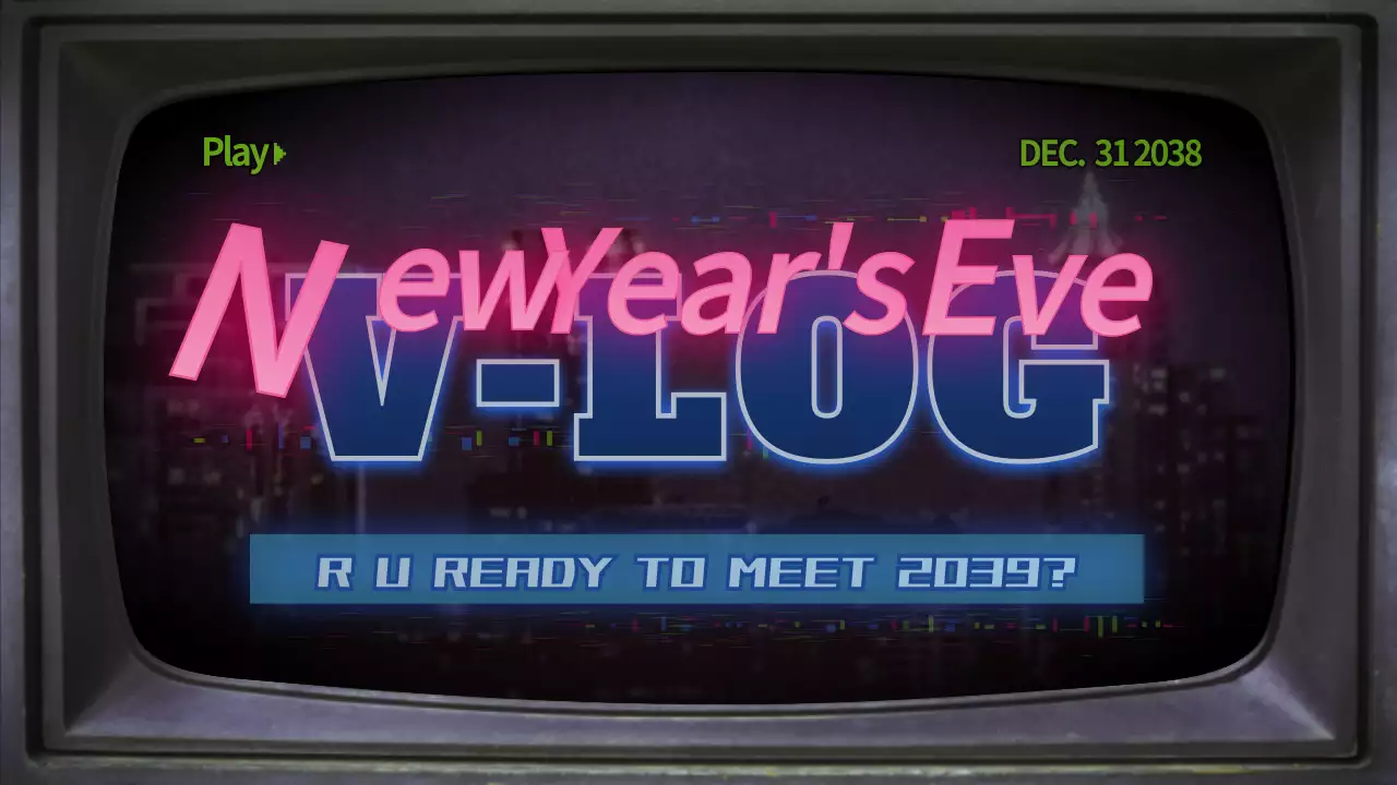 黒 レトロ 新年 ポスター YouTube サムネイル