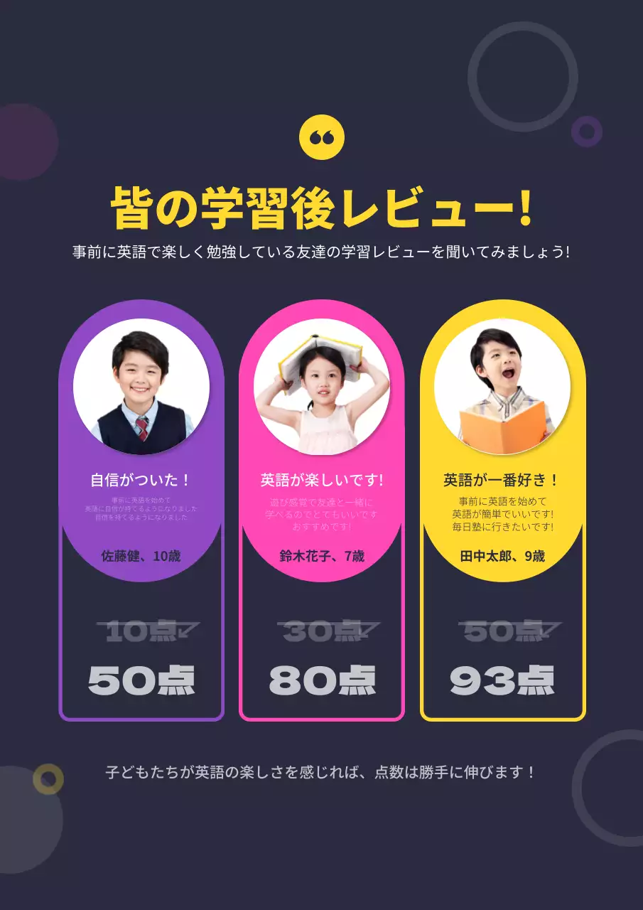 カラフル ポップ 英語学習 資料 詳細ページ