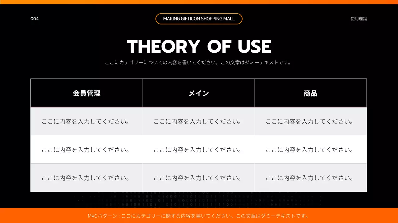 黒 モダン プログラミング 企画書 プレゼンテーション