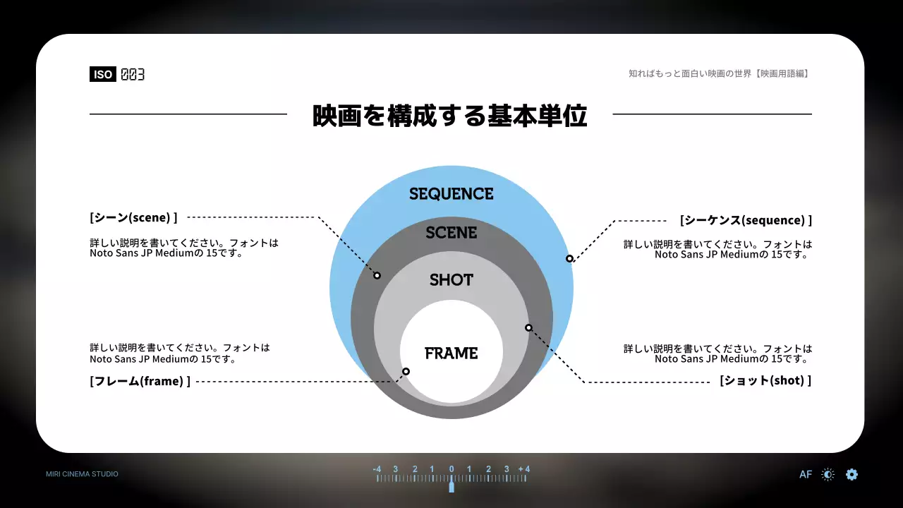 青 モダン 映画 資料 プレゼンテーション