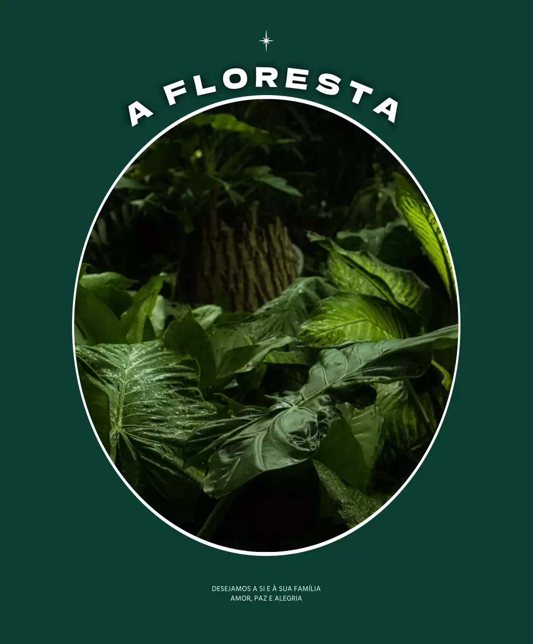 Conceito de moldura emocional em verde escuro e branco para artigos personalizados