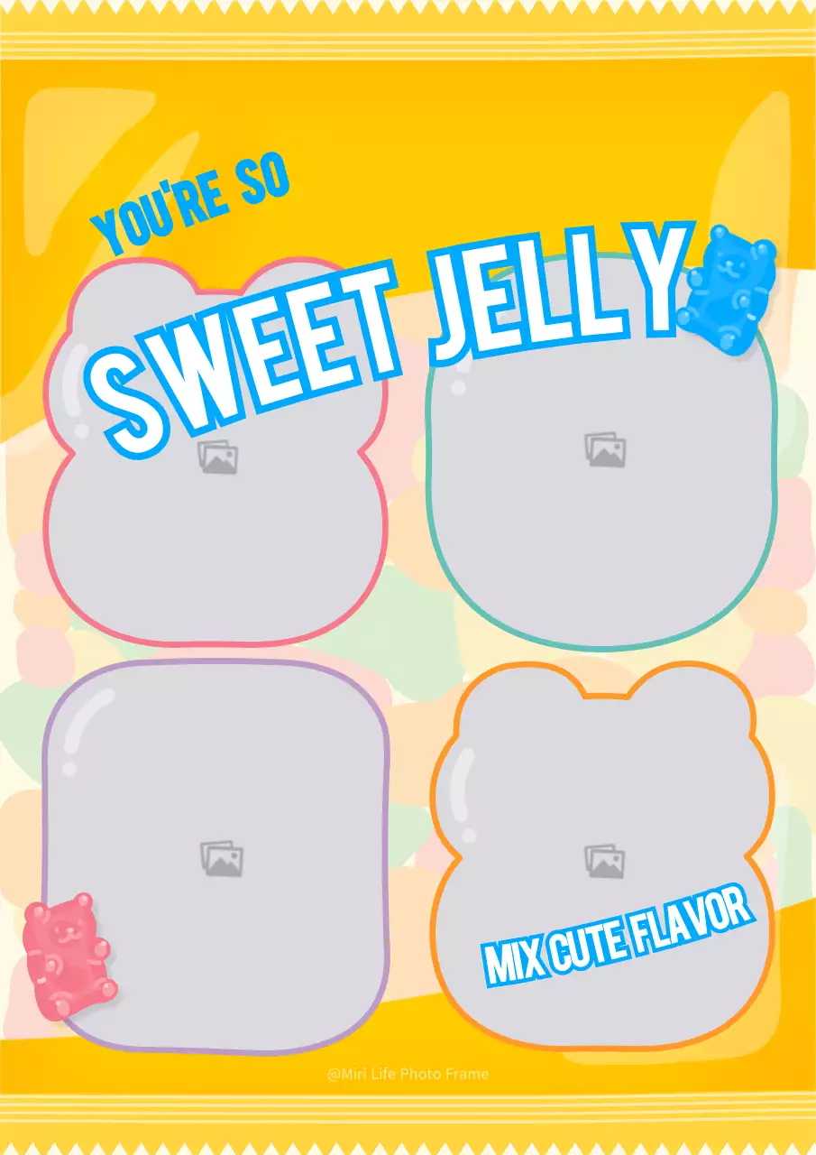 黄色 かわいい お菓子 ラベル ポスター