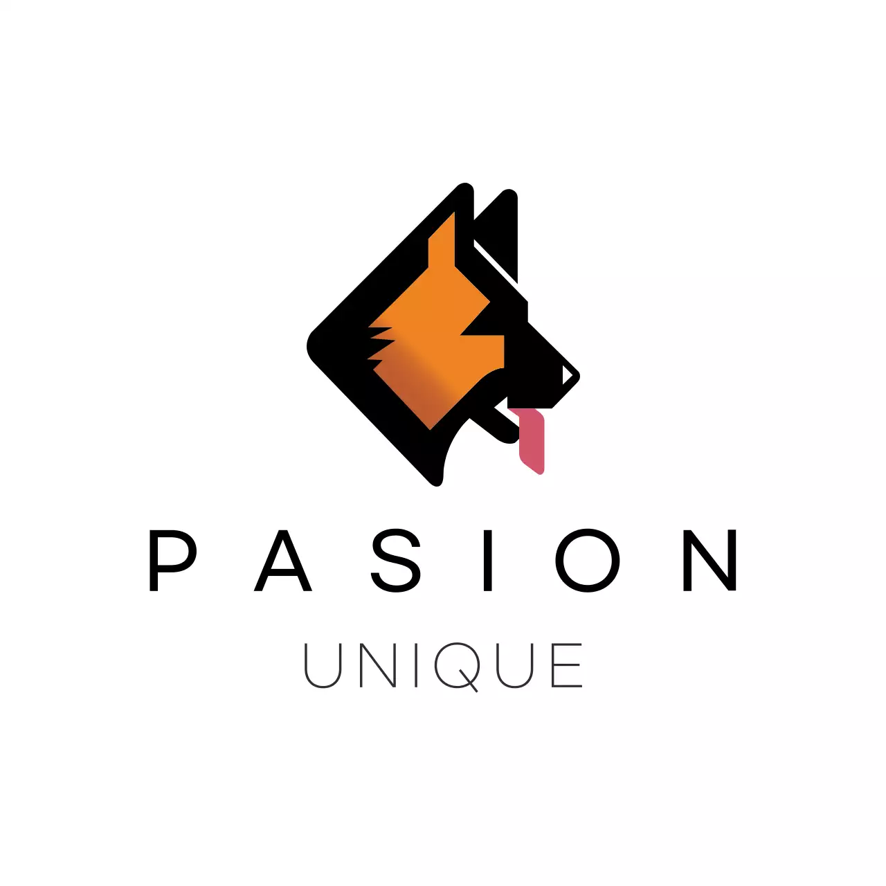 オレンジ シンプル 名刺 ロゴ