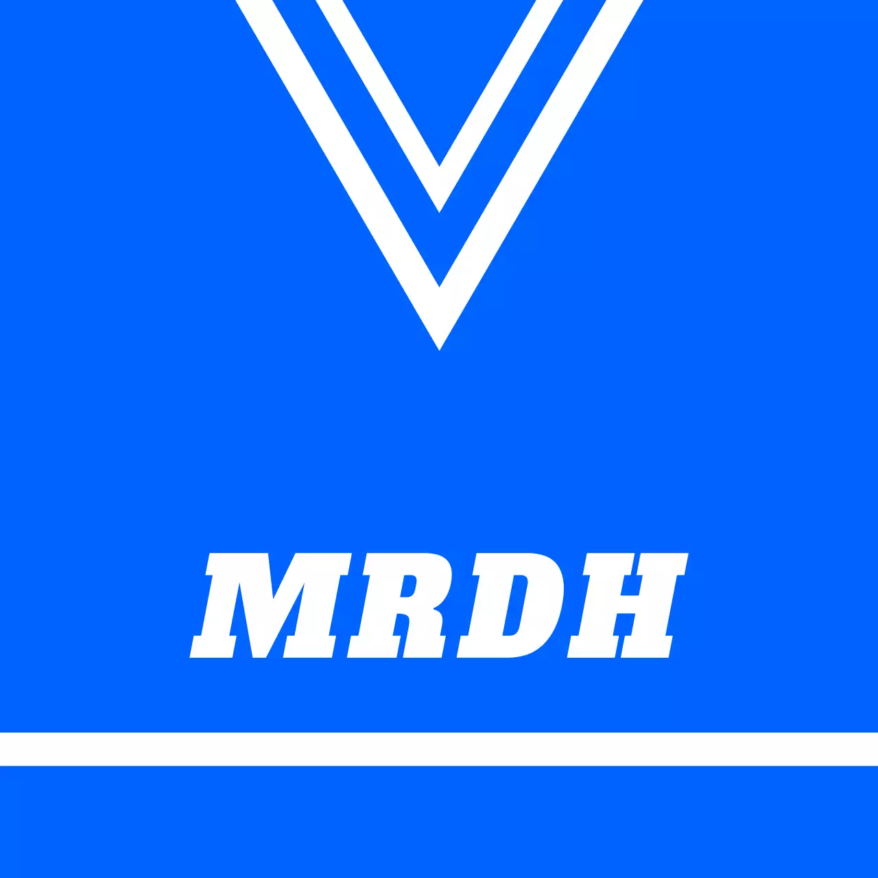 青地に白のロゴが入ったスポーツショップのユニフォームバレット