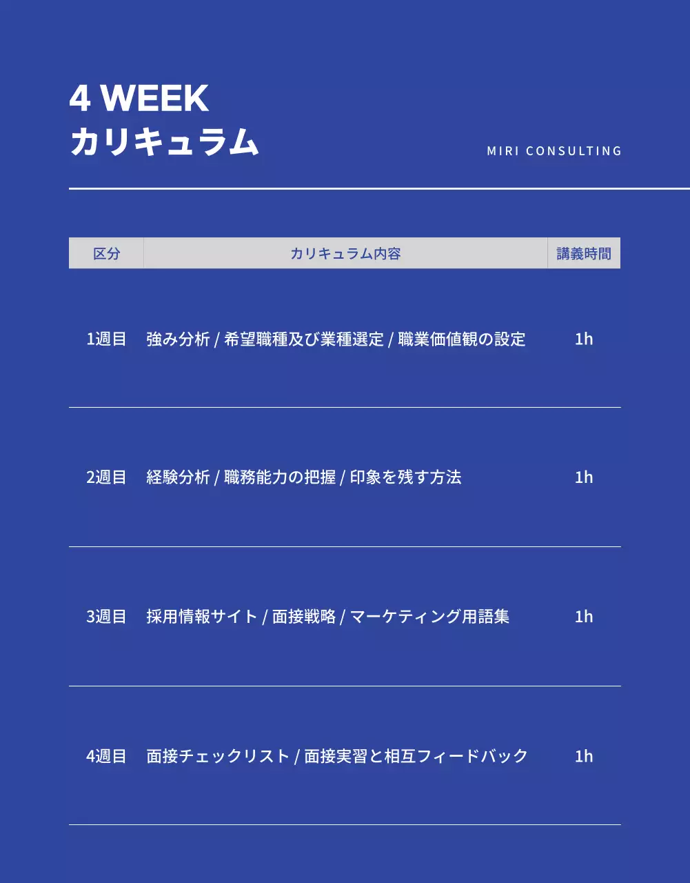 青 モダン ビジネス 資料 詳細ページ
