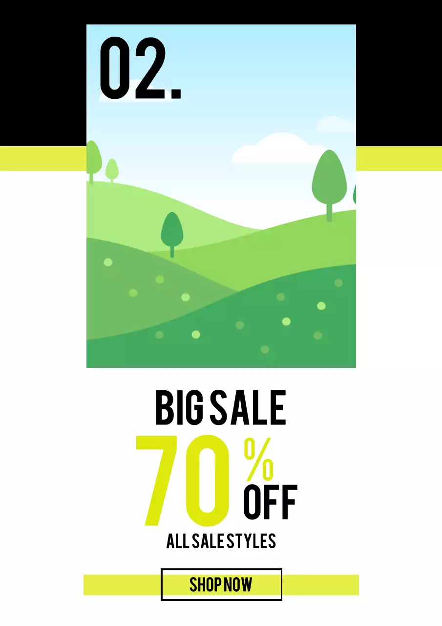 緑 モダン セール ポスター