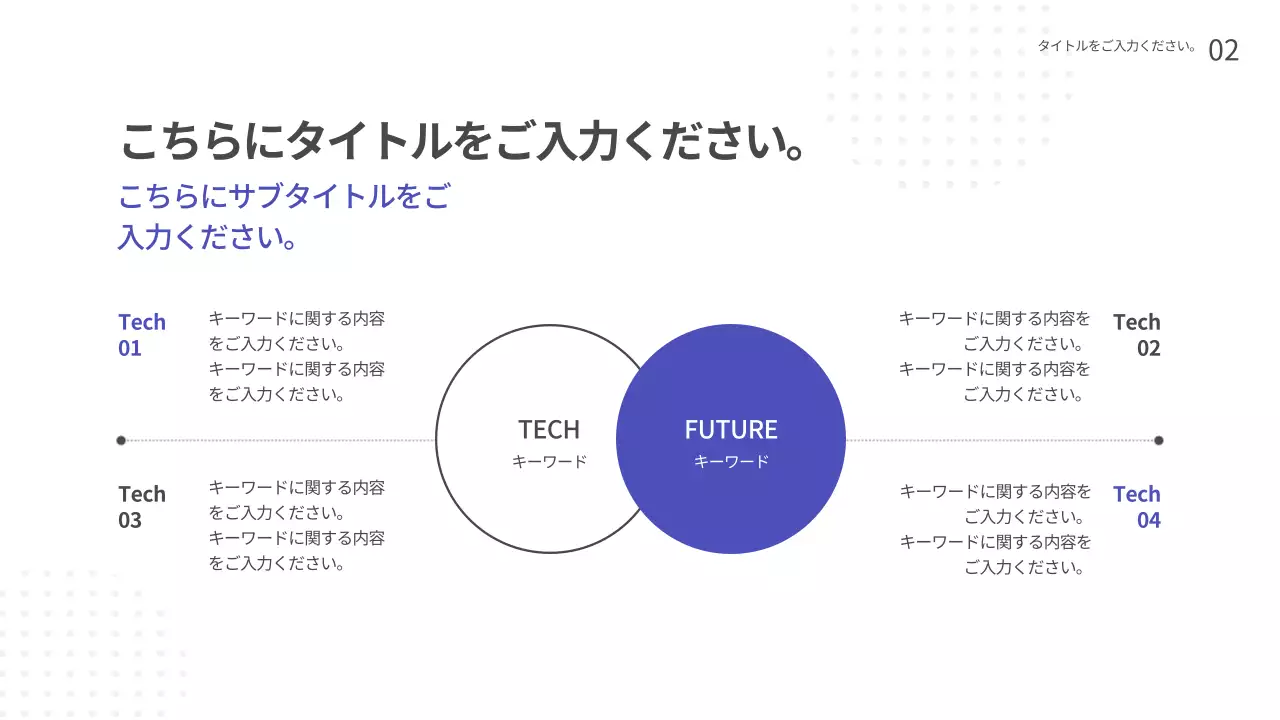 青 モダン 技術 プレゼンテーション