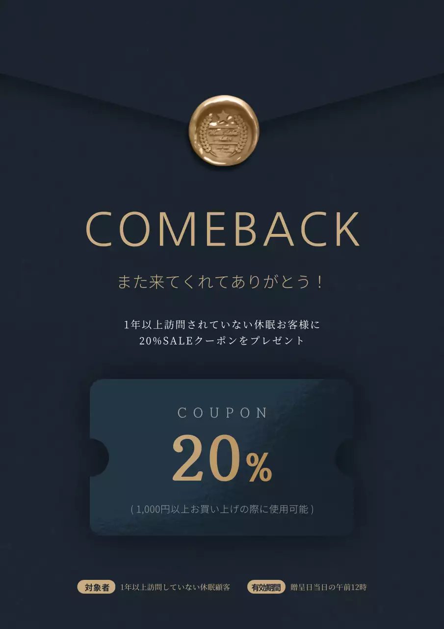カムバッククーポン