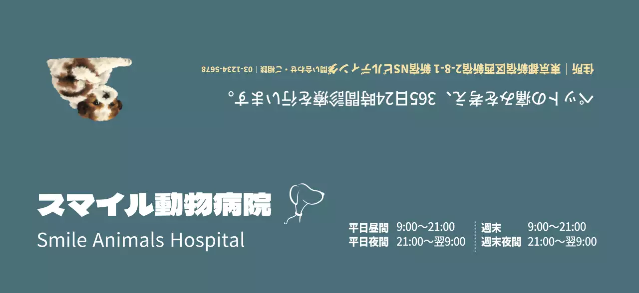 ターコイズの動物病院診療時間割コンセプト