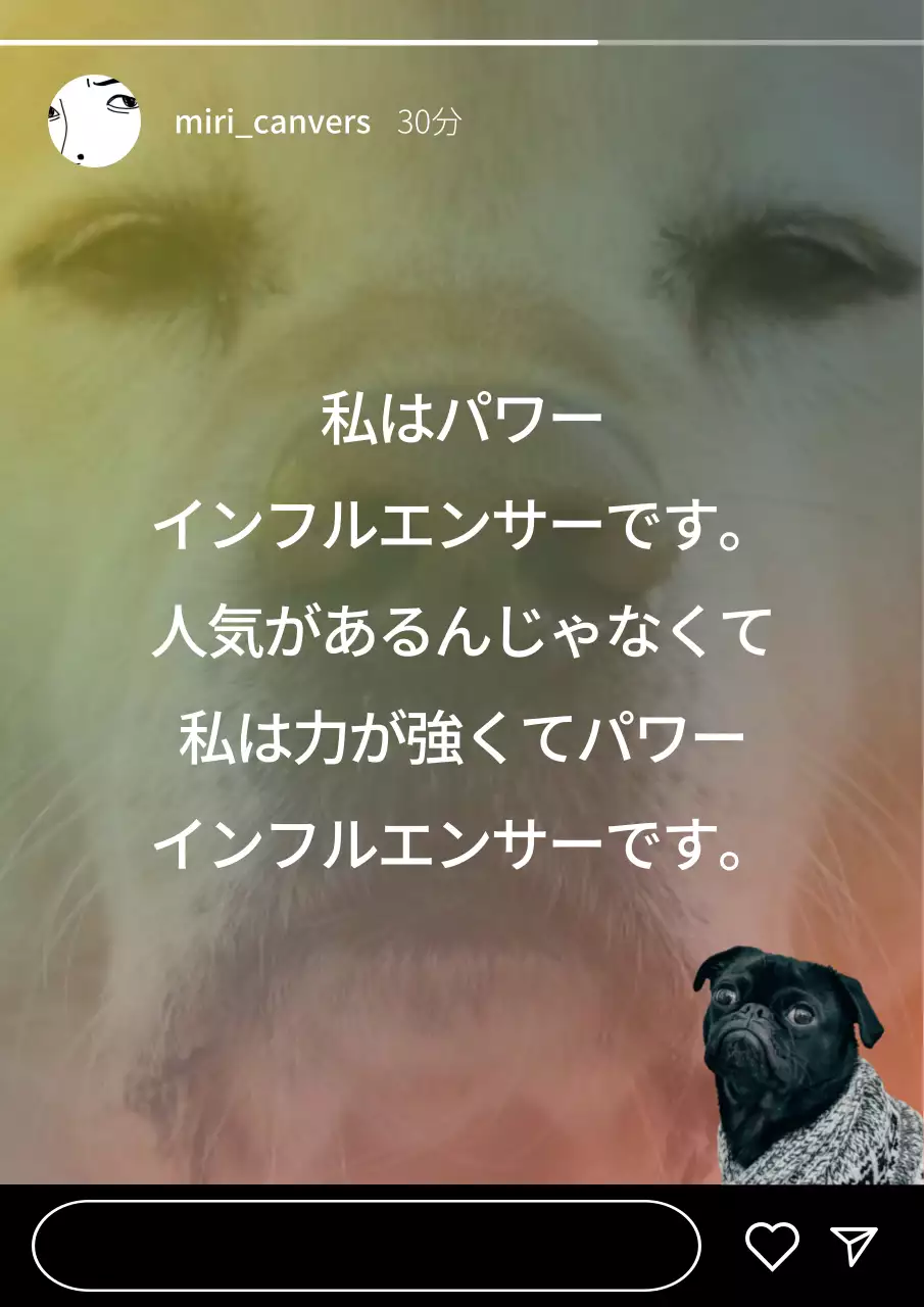 カラフル 面白い インフルエンサー ポスター