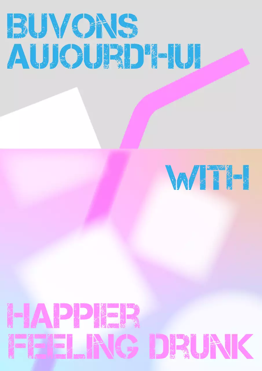 ピンク ポップ 飲み物 ポスター