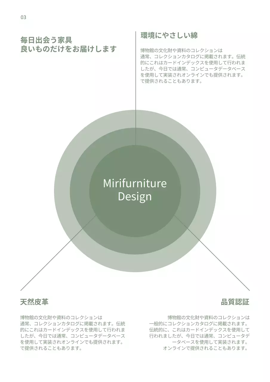 緑 モダン 家具 カタログ 文書フォーム