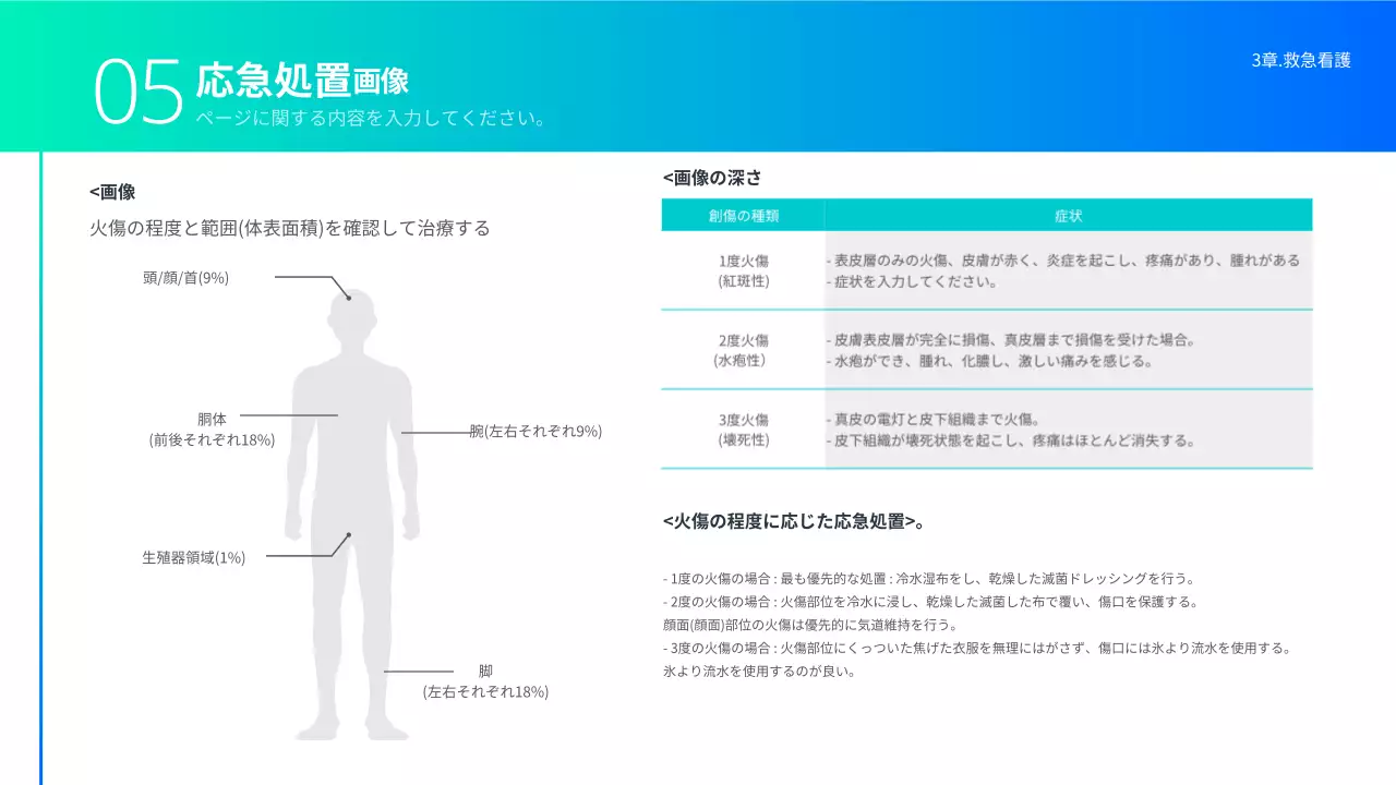 青 シンプル 教材 ドキュメント プレゼンテーション
