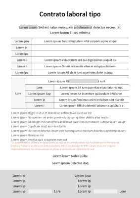 Formulario normalizado de contrato de trabajo