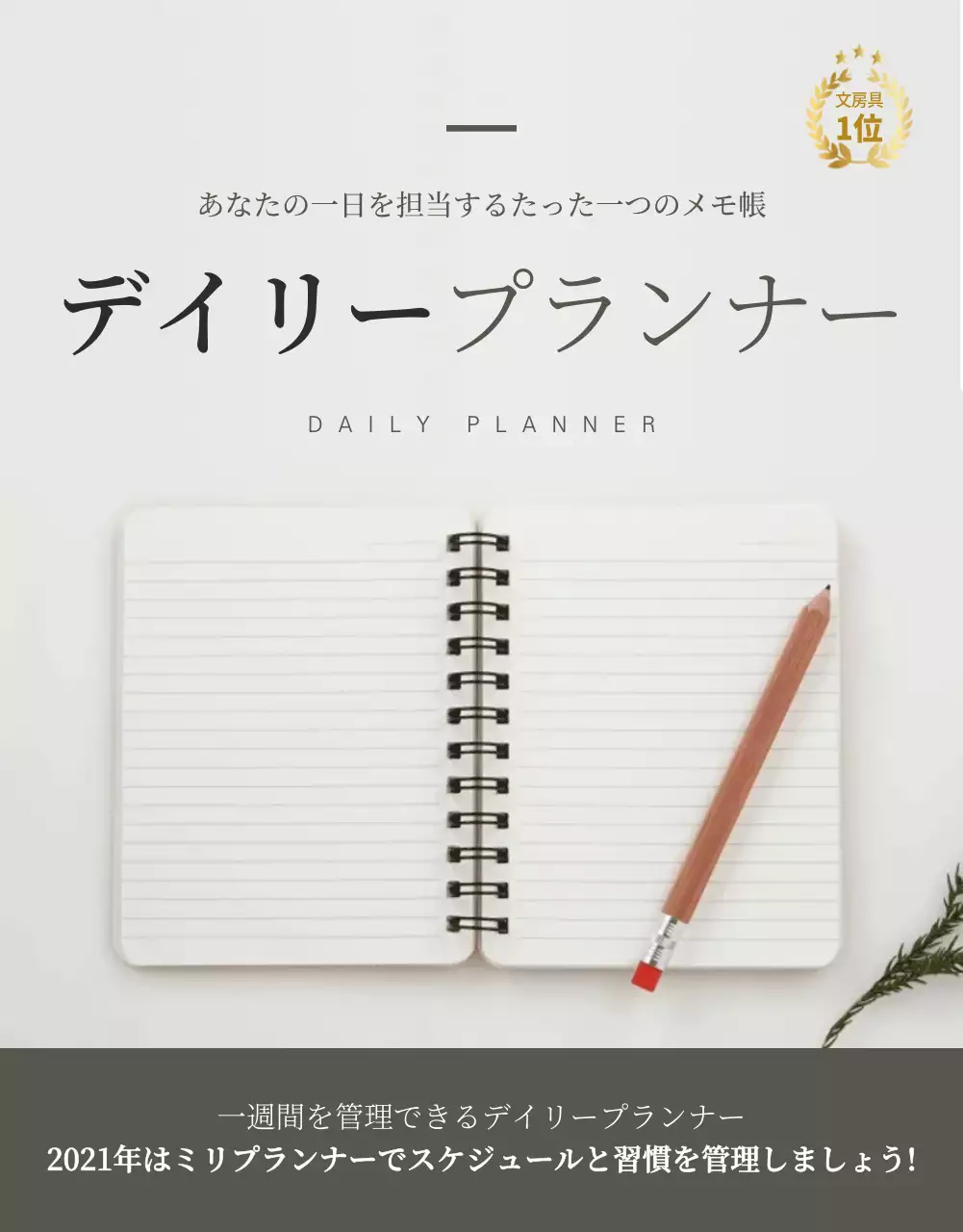 白黒 シンプル プラン パンフレット 詳細ページ