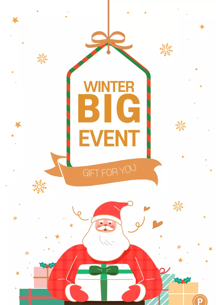 赤 かわいい クリスマス ポスター