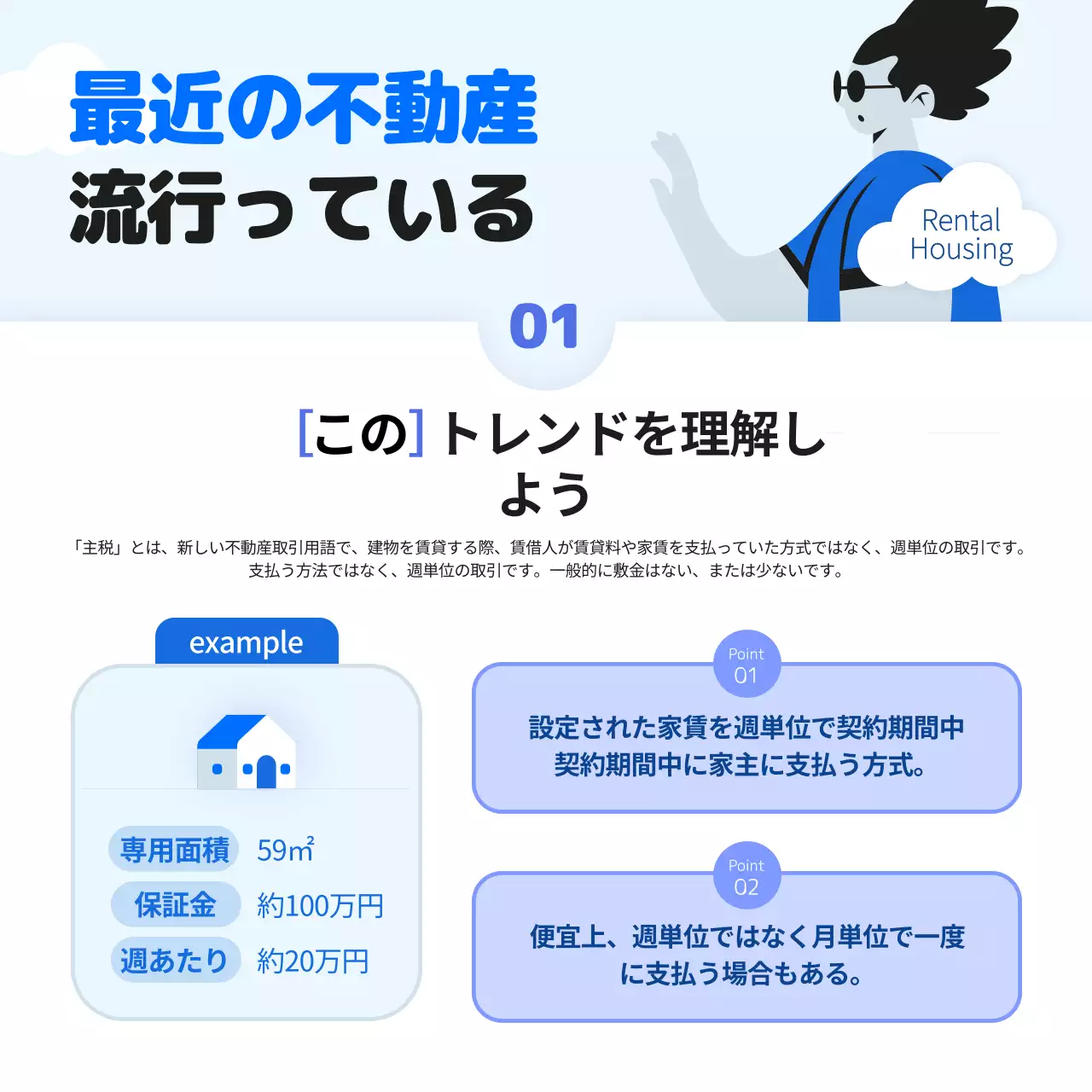 青 モダン 不動産 パンフレット Instagram カルーセル