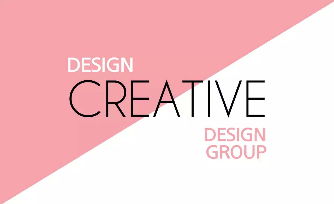 ピンク シンプル デザイン ロゴ ファンシーバナー