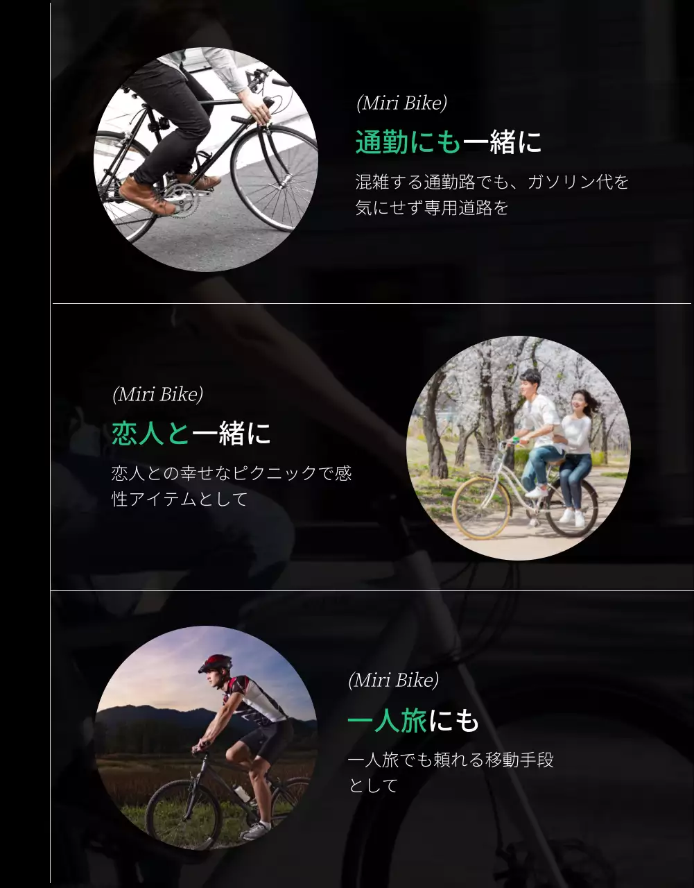 カラフル モダン 自転車 ポスター 詳細ページ