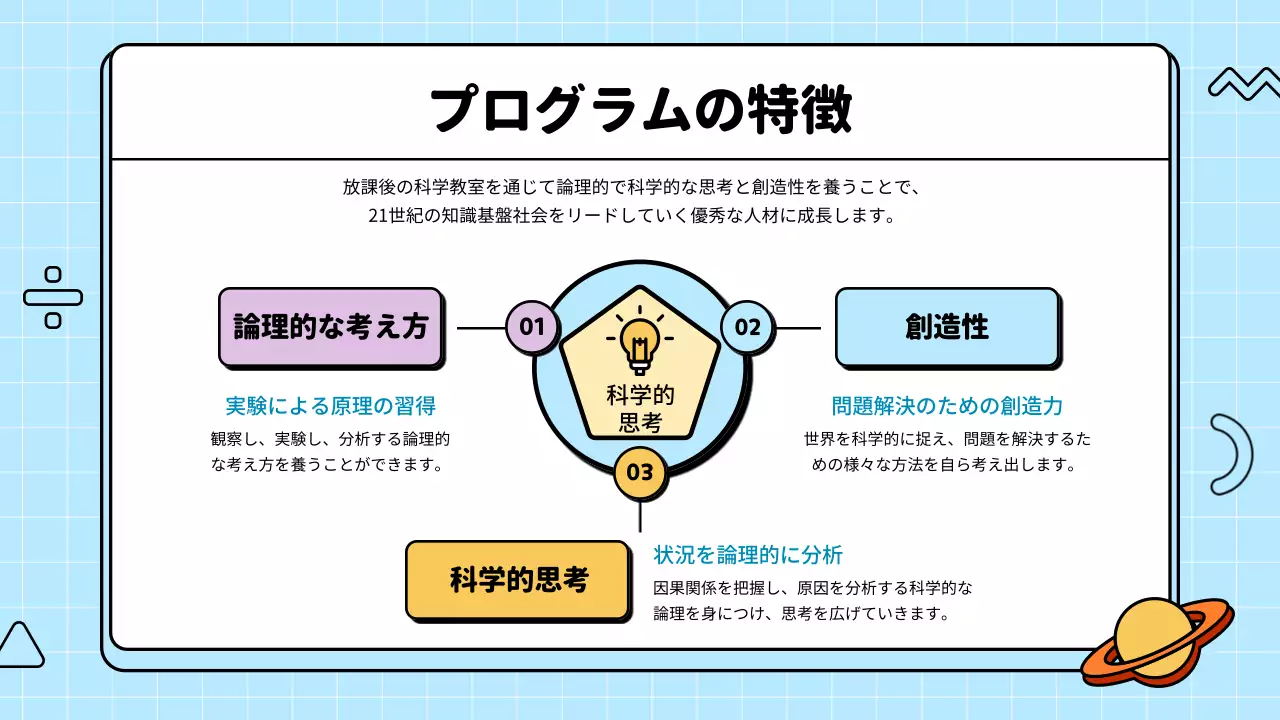 カラフル 楽しい 教育 計画書 プレゼンテーション