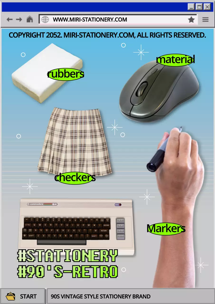 グレーと水色のレトロステーショナリーブランドアイテム紹介