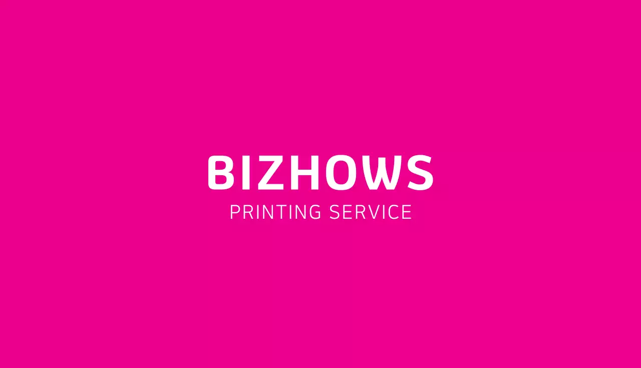 ピンク シンプル ビジネス 名刺