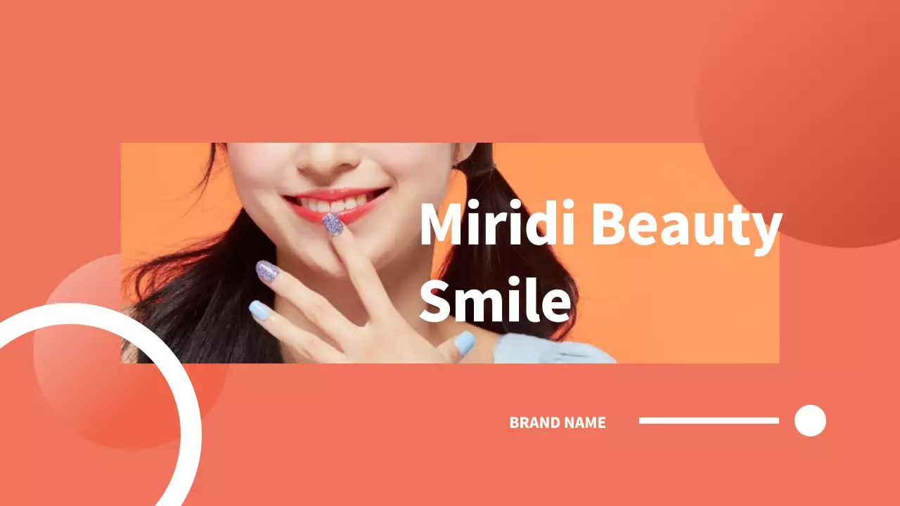 カラフル モダン 美容 プレゼンテーション