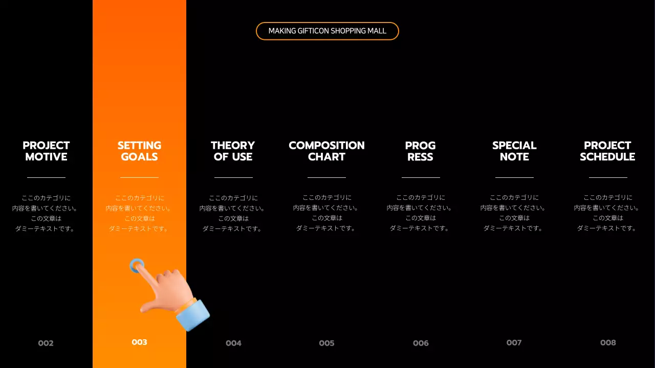黒 モダン プログラミング 企画書 プレゼンテーション