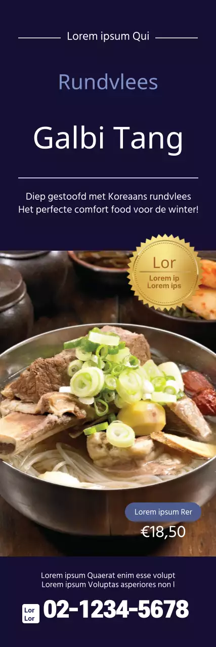 Een nieuw currymenu promoten