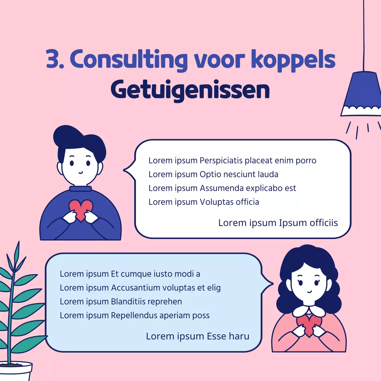 Eenvoudige en schattige illustratie in roze en navy Familiemaand Huwelijksreis Huwelijksreis Medisch Psychologie Psychiatrie Consultancy Programma