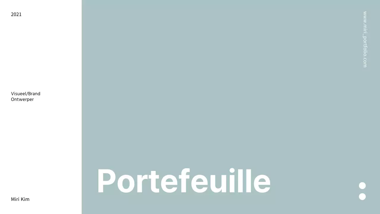 Portfolio met een frisse lay-out