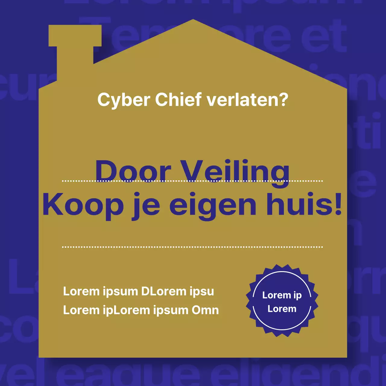 Een gids om te investeren in blauwe en gouden minimalistische vastgoedveilingen