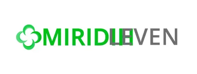 Het embleem van de verzekeringsmaatschappij met groen eenvoudig symbool