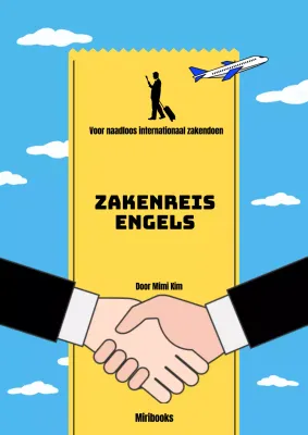 Eenvoudige Engelse sollicitatiebrief voor zakenreizen in lichtblauw