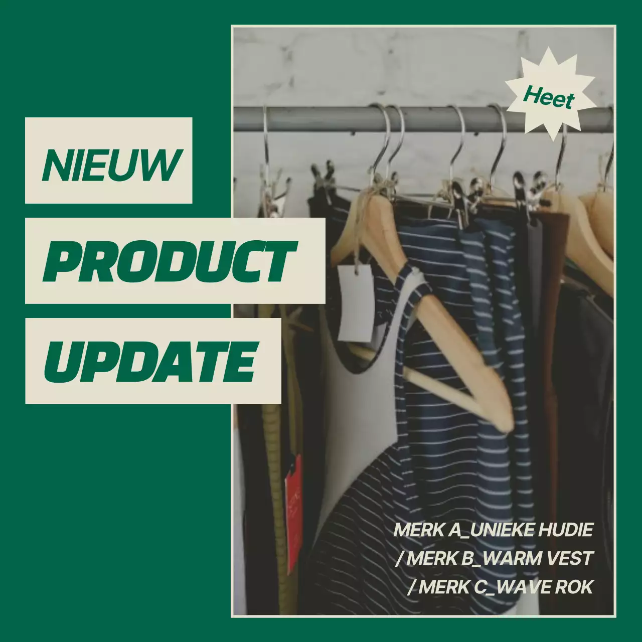 Een bundel met gedurfde groene en ivoorkleurige lay-outs