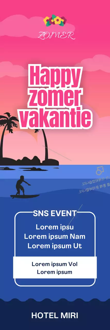 Een gids voor een verblijf aan zee met roze en blauwe zonsondergang