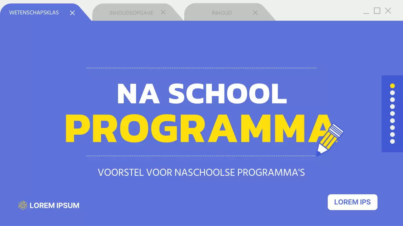 Presentatie naschoolse programma's