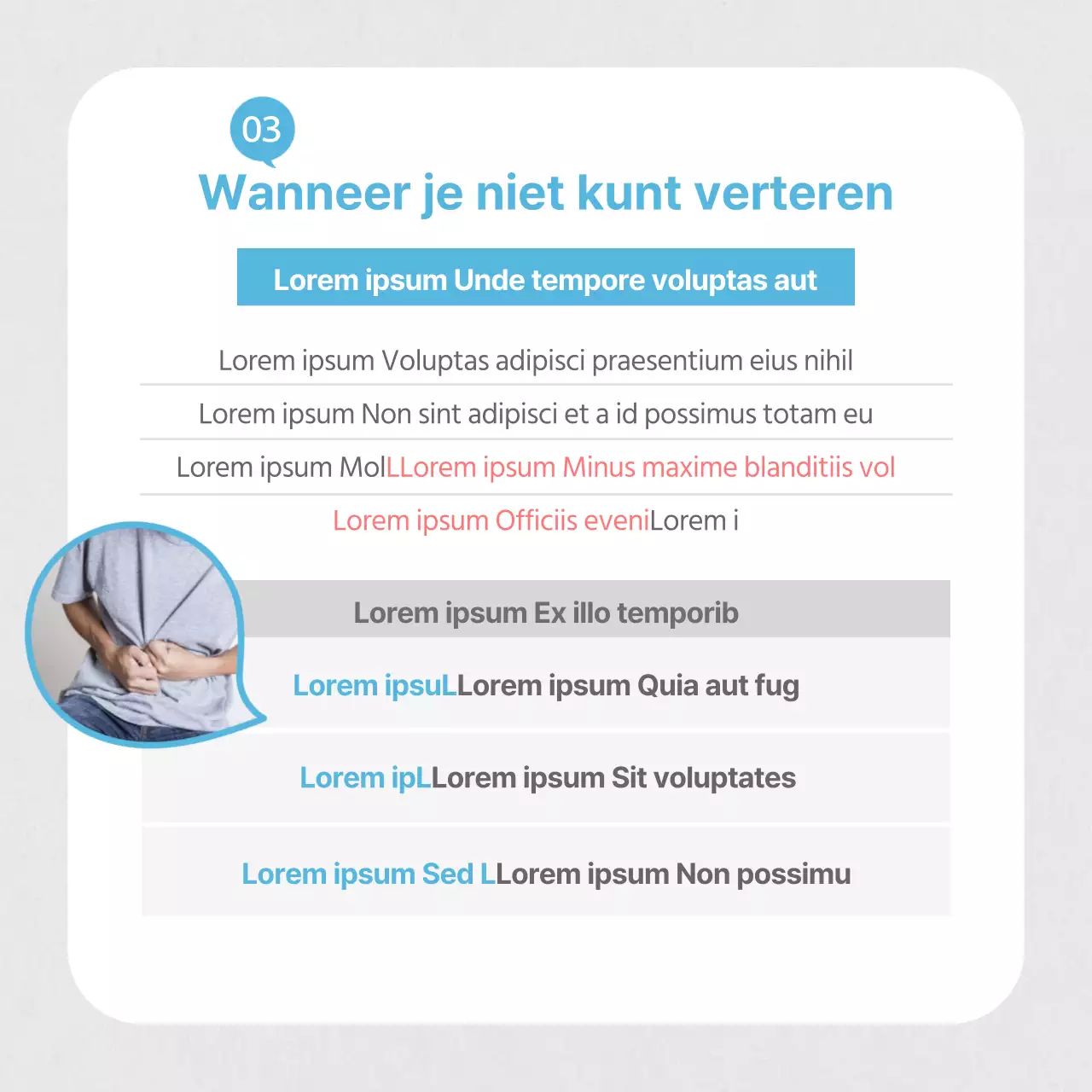 EHBO-kaart in lichtblauwNews Design