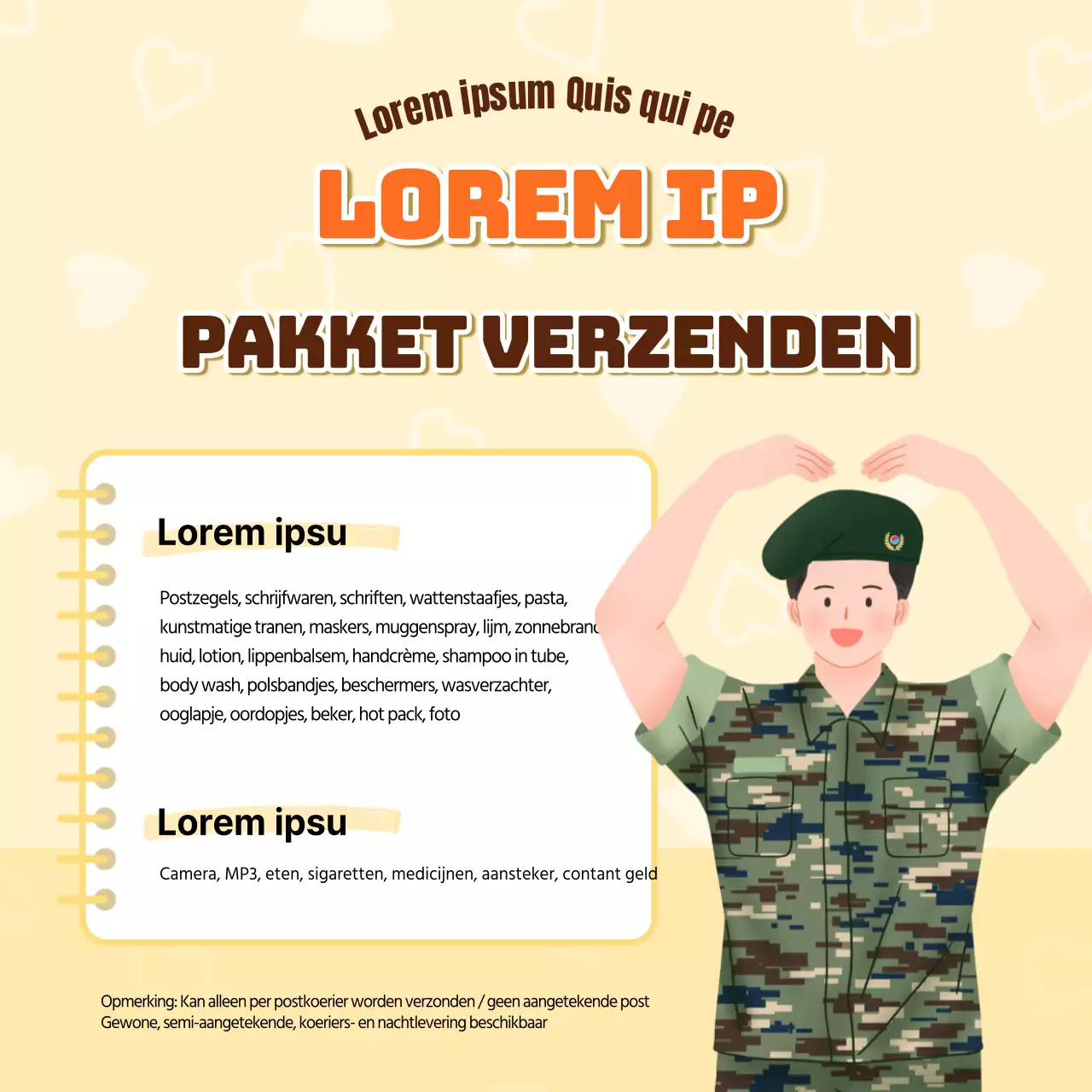 Hoe stuur je een geelgroene legerkoerier InformatieDelen Inhoud