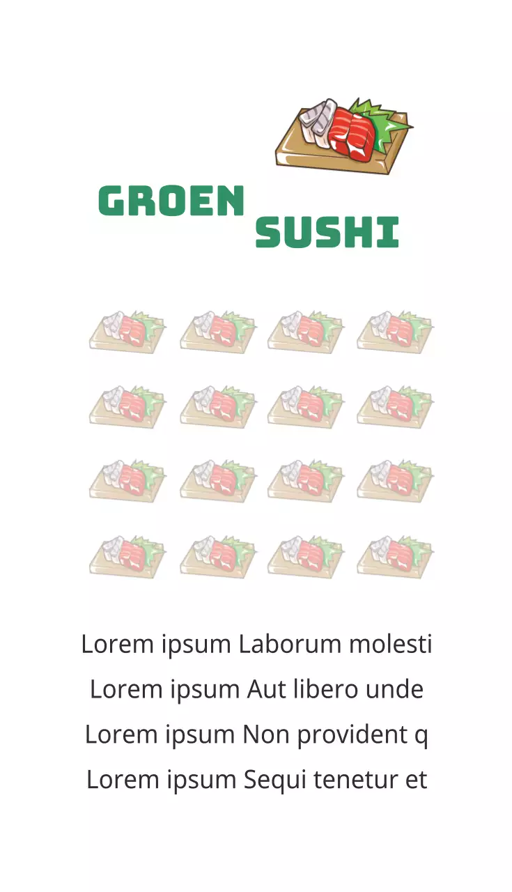 Groene sushi