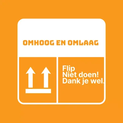 Waarschuwingsstickers boven en onder