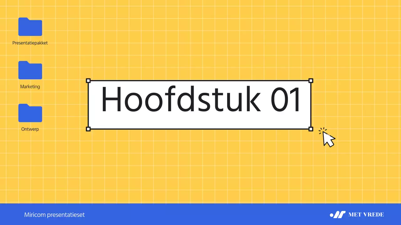 Een eenvoudig blauw en geel bedrijfsbriefhoofd