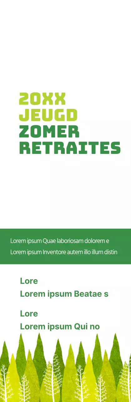Lime green en groene kerk zomer retraite informatie